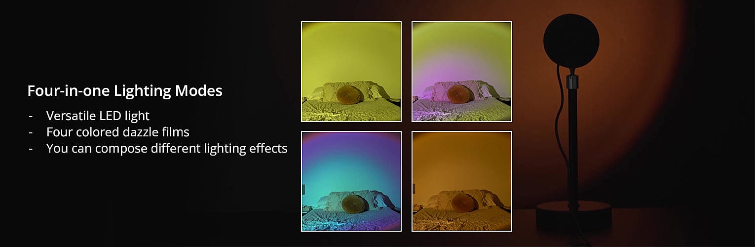 Four-in-one Lighting Modes Banner