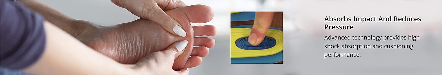 Absorbs Impact And Reduces Pressure Banner