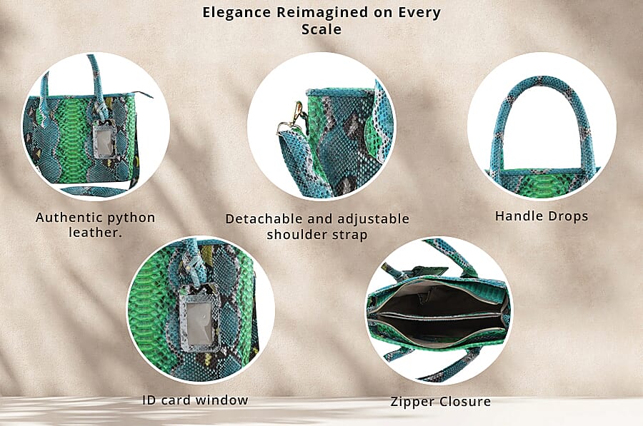  Python Leather Tote Bag  Banner