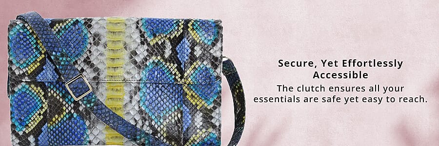 Clutch Bag with Detachable Strap Banner