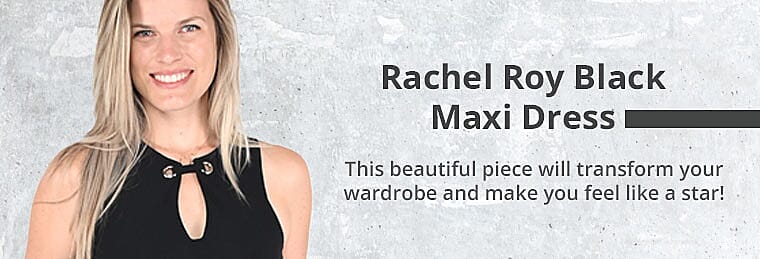 Rachel Roy Black Maxi Dress     Banner