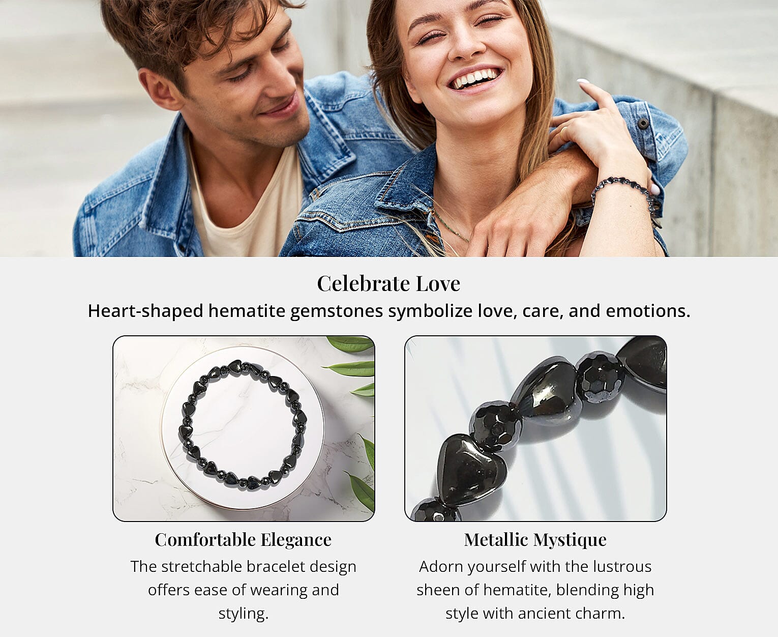 Hematite Bead Bracelet Banner