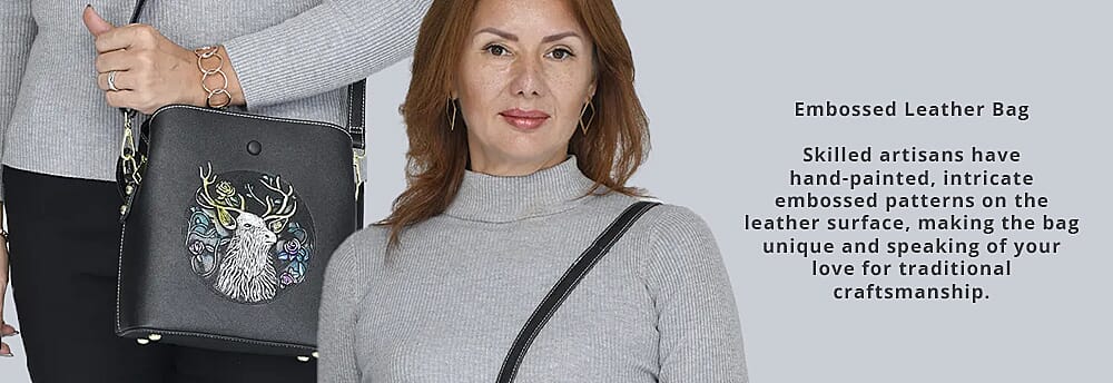 Embossed Leather Bag      Banner