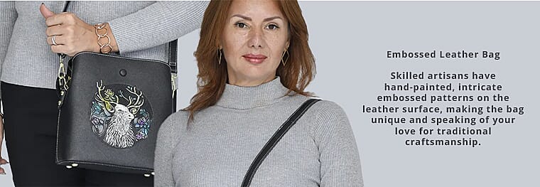 Embossed Leather Bag      Banner