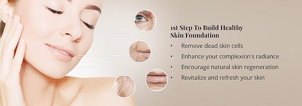 1st Step To Build Healthy Skin Foundation Banner