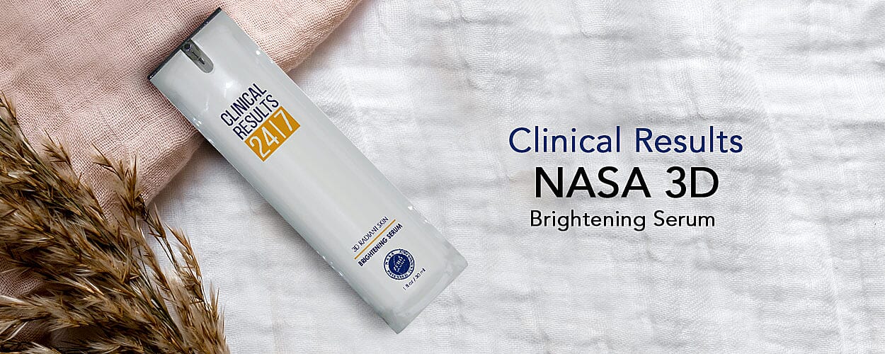 Clinical Results NASA 3D Brightening Serum Banner