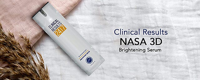 Clinical Results NASA 3D Brightening Serum Banner
