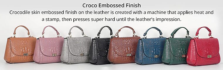 Croco Embossed Finish Banner