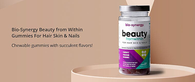 Bio-Synergy Beauty from Within Gummies For Hair Skin & Nails Banner
