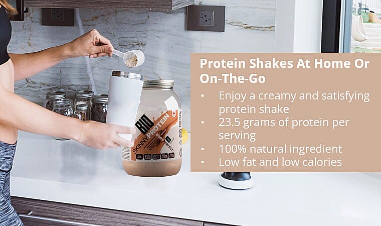 Protein Shakes At Home Or On-The-Go Banner