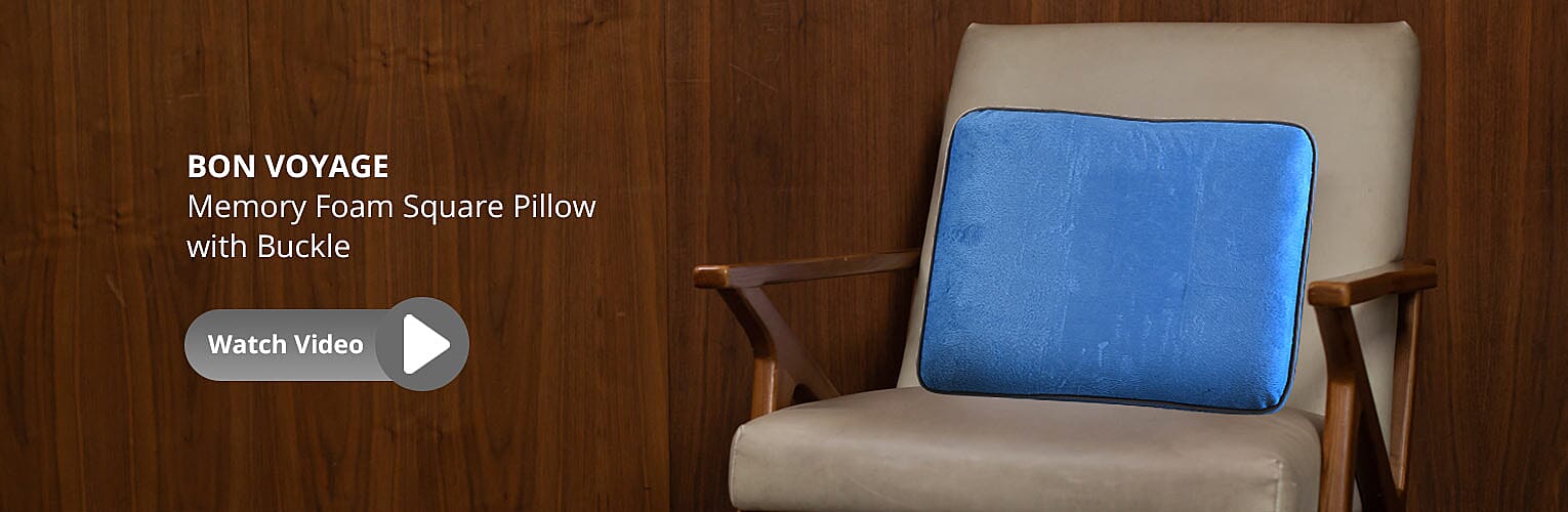 Memory Foam Square Pillow Banner