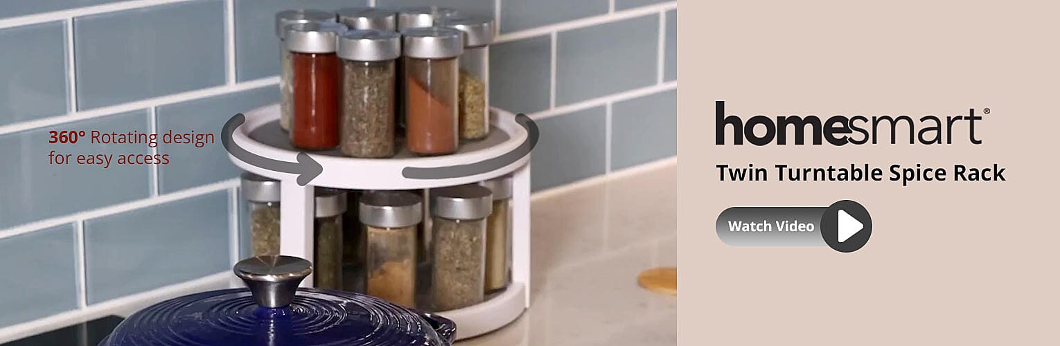 win Turntable Spice Rack Banner