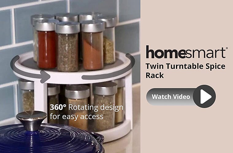 win Turntable Spice Rack Banner