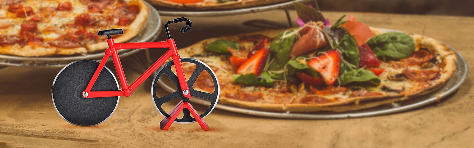 bicycle pizza cutting