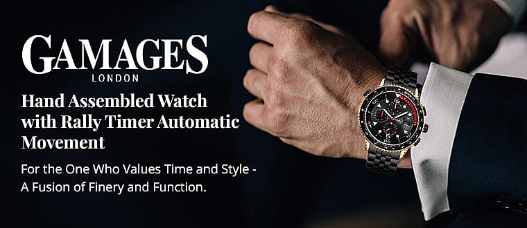 Gamages of London Hand Assembled Watch Banner