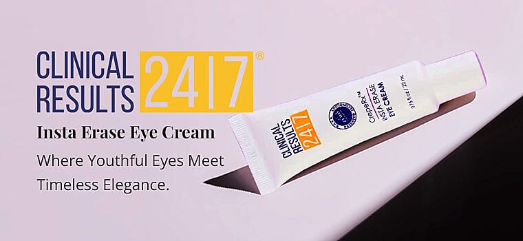 Clinical Results 24/7 Insta Erase Eye Cream Banner