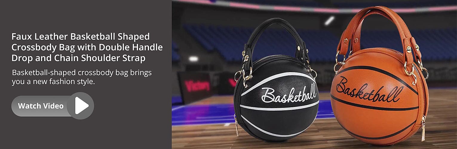 Basketball Shaped Crossbody Banner