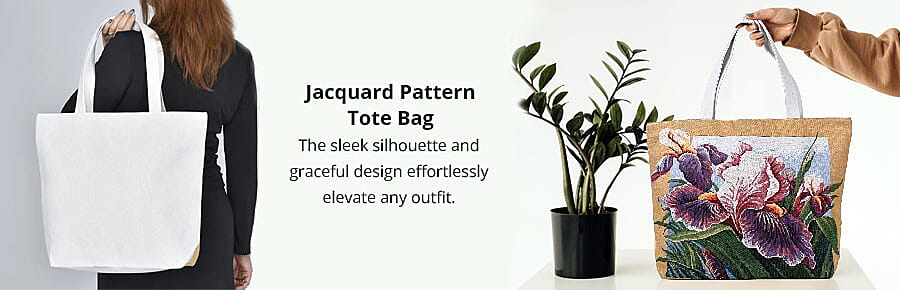 Jacquard Pattern Tote Bag Banner