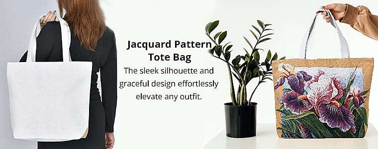 Jacquard Pattern Tote Bag  Banner