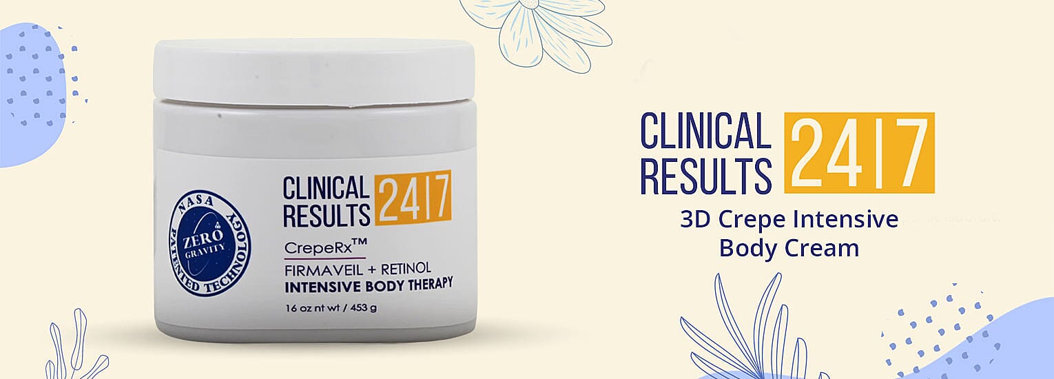 Clinical Results NASA 3D Crepe Intensive Body Cream Banner