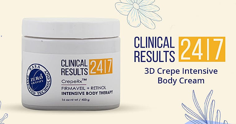 Clinical Results NASA 3D Crepe Intensive Body Cream Banner