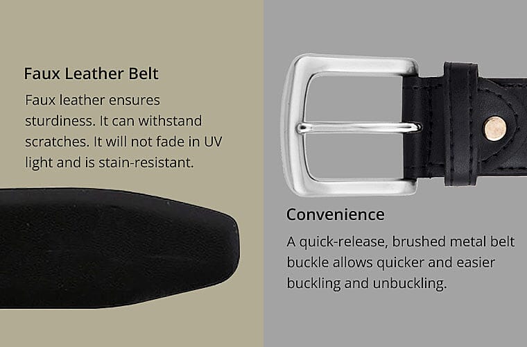 Faux Leather Belt Banner