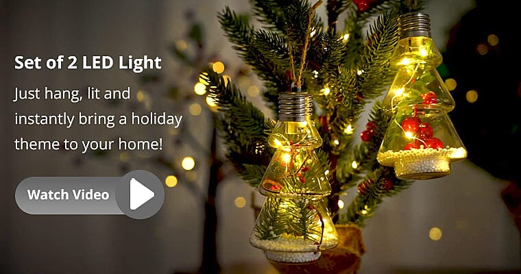 Set of 2 LED Light Banner