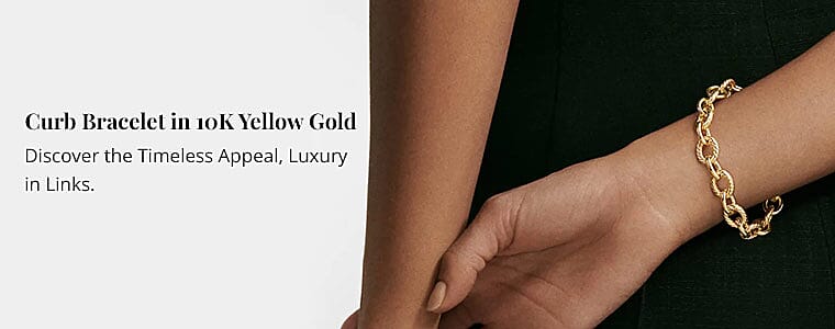 Curb Bracelet in 10K Yellow Gold Banner