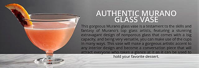 Authentic Murano Glass Vase Banner