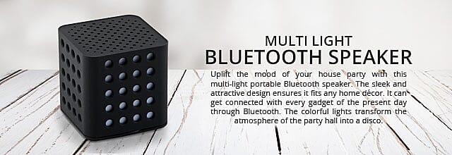 Multi Light Bluetooth Speaker Banner