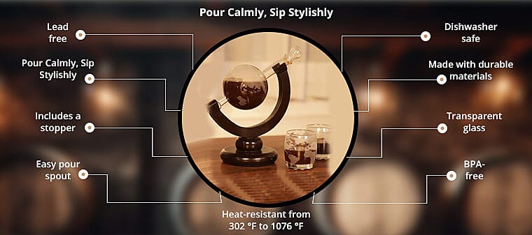 Pour Calmly, Sip Stylishly Banner