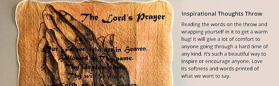 Inspirational Thoughts Throw Banner