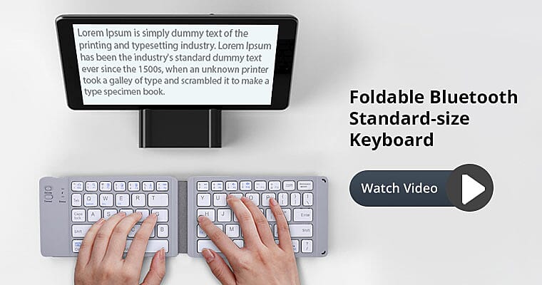 Foldable Bluetooth Standard-size Keyboard Banner