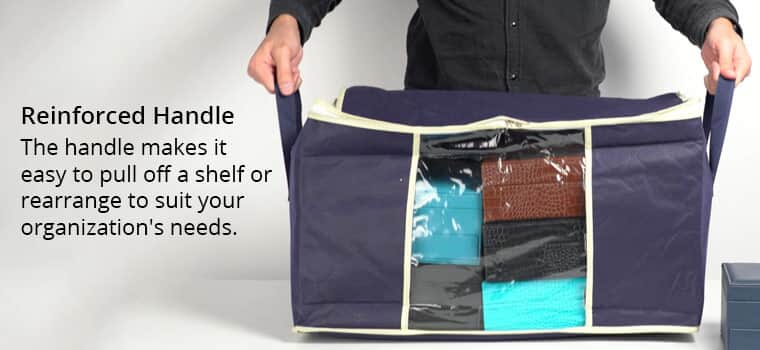 Buy Doorbuster Set of 5 Beige Non Woven Fabric Storage Bag with