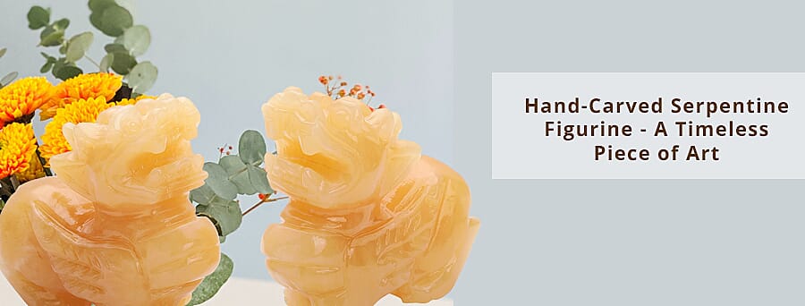 Hand Carved Serpentine      Banner