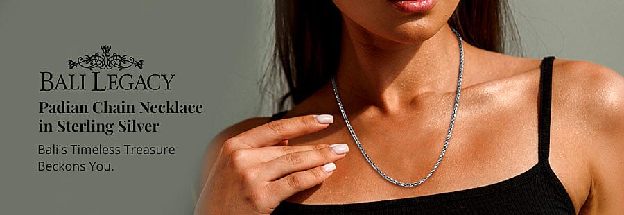 Bali Legacy Padian Chain Necklace in Sterling Silver Banner