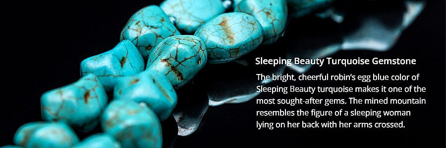 Sleeping Beauty Turquoise Gemstone Banner