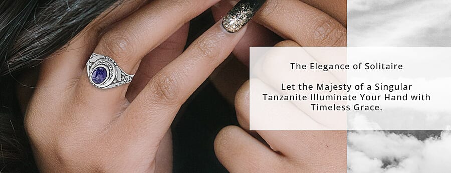 Tanzanite's Radiant Symphony  Banner