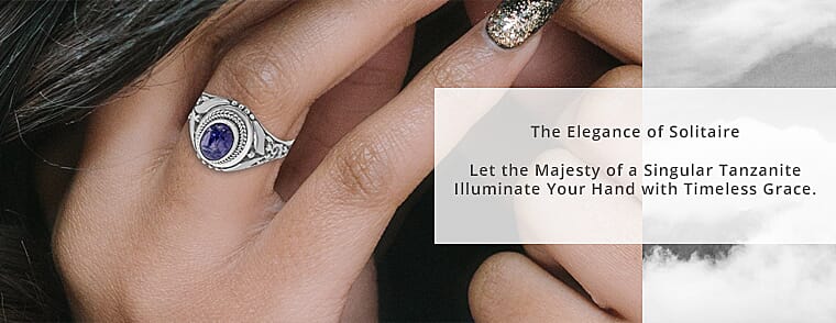 Tanzanite's Radiant Symphony  Banner