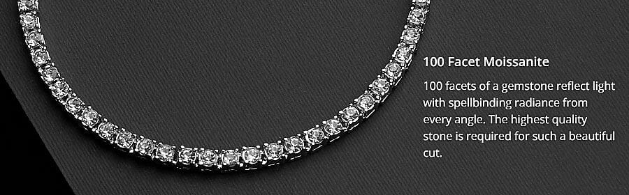 100 Facet Moissanite Banner
