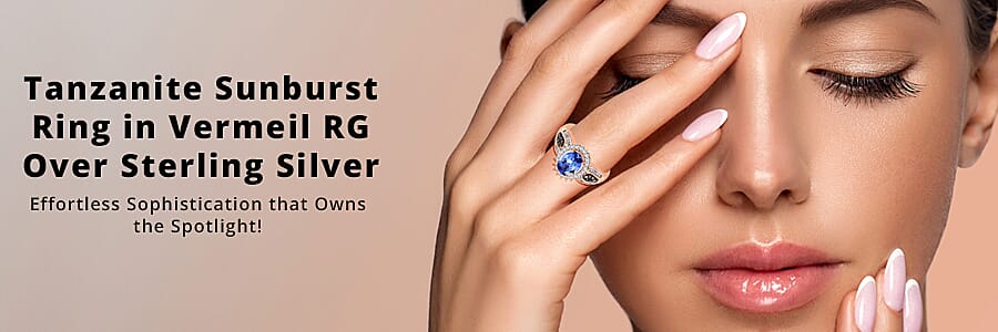 Tanzanite Sunburst Ring  Banner