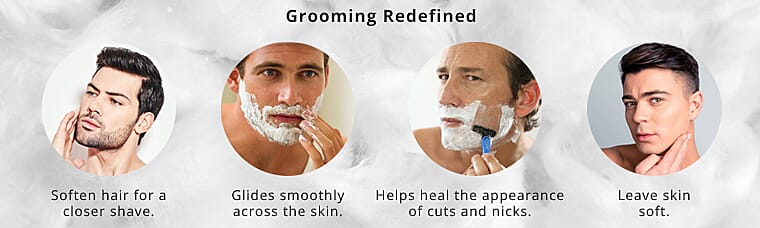 3D Future Men's Shaving Cream Banner