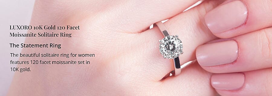 Moissanite Solitaire Ring Banner