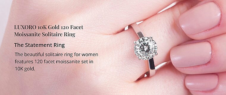 Moissanite Solitaire Ring Banner