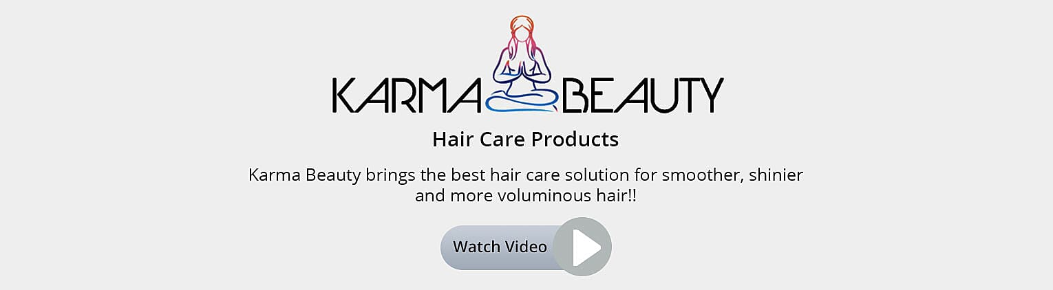 KARMA BEAUTY Hair Care Products Banner
