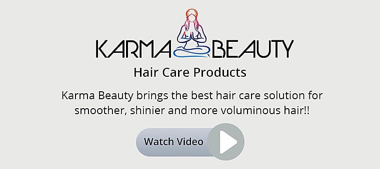 KARMA BEAUTY Hair Care Products Banner