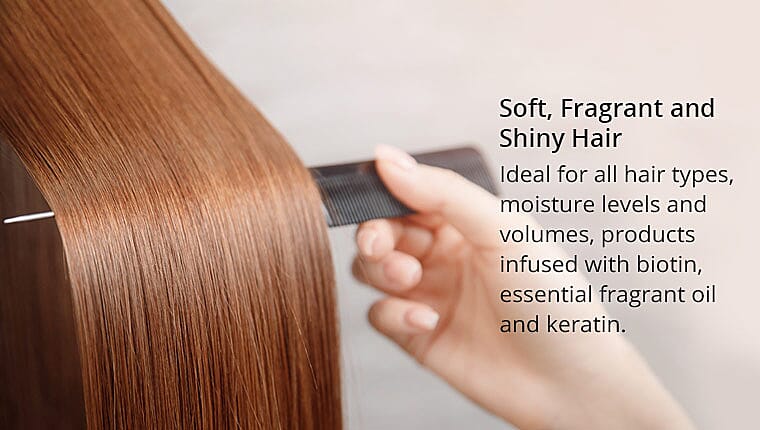 Soft, Fragrant and Shiny Hair Banner