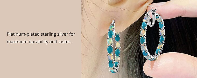 Platinum-plated sterling silver Banner