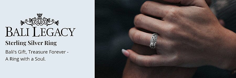 Bali Legacy Sterling Silver Ring Banner
