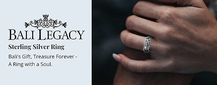 Bali Legacy Sterling Silver Ring Banner